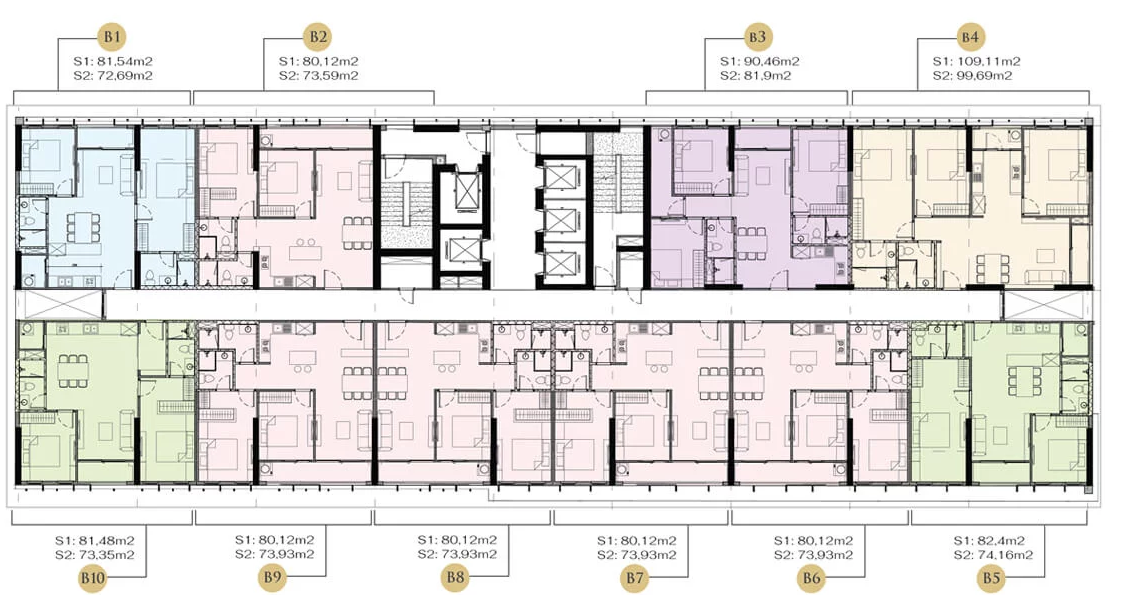 mặt bằng chung cư Anland Lakeview