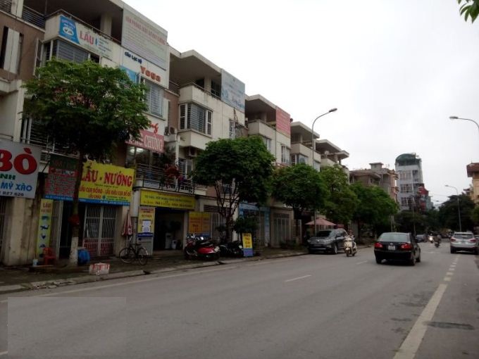 Cho thuê nhà liền kề 82,5m x 4 tầng vị trí thuận tiện kinh doanh tại khu đô thị Văn Khê